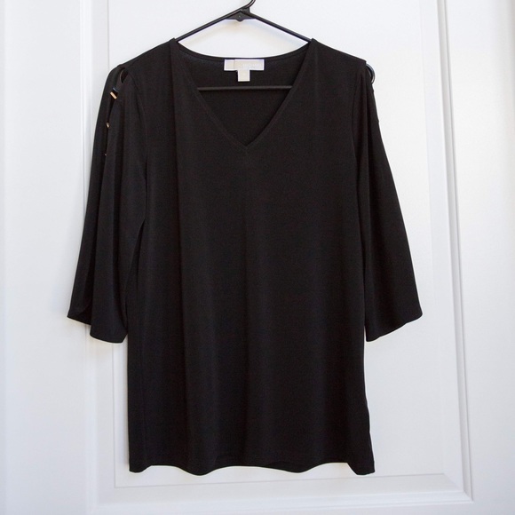 Michael Kors black blouse size medium - Picture 1 of 6